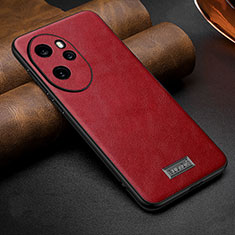 Funda Lujo Cuero Carcasa LD2 para Huawei Honor 100 Pro 5G Rojo