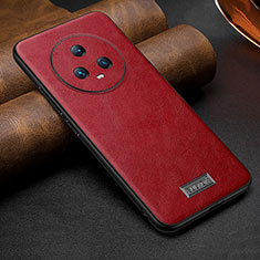 Funda Lujo Cuero Carcasa LD2 para Huawei Honor Magic5 5G Rojo