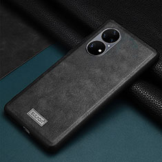 Funda Lujo Cuero Carcasa LD2 para Huawei P50 Pro Negro