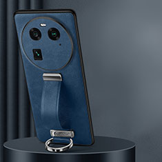 Funda Lujo Cuero Carcasa LD2 para Oppo Find X6 Pro 5G Azul