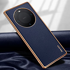 Funda Lujo Cuero Carcasa LD4 para Huawei Mate 60 Pro+ Plus Azul
