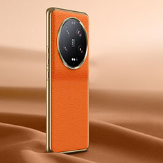 Funda Lujo Cuero Carcasa LF1 para Xiaomi Mi 13 Ultra 5G Naranja