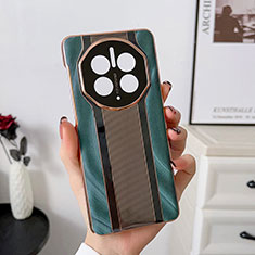 Funda Lujo Cuero Carcasa LF4 para Huawei Mate 50 RS Verde