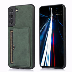 Funda Lujo Cuero Carcasa M03T para Samsung Galaxy S21 Plus 5G Verde