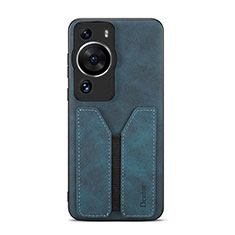 Funda Lujo Cuero Carcasa MT1 para Huawei P60 Pro Azul