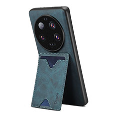 Funda Lujo Cuero Carcasa MT2 para Xiaomi Mi 13 Ultra 5G Azul