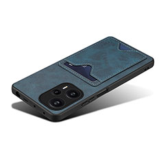 Funda Lujo Cuero Carcasa MT2 para Xiaomi Poco F5 5G Azul