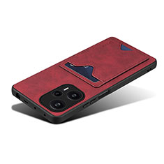 Funda Lujo Cuero Carcasa MT2 para Xiaomi Poco F5 5G Rojo