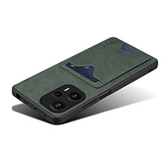 Funda Lujo Cuero Carcasa MT2 para Xiaomi Poco F5 5G Verde