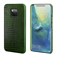 Funda Lujo Cuero Carcasa P02 para Huawei Mate 20 Pro Verde