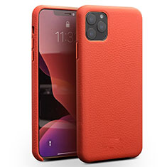 Funda Lujo Cuero Carcasa para Apple iPhone 11 Pro Max Rojo