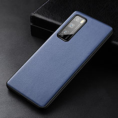 Funda Lujo Cuero Carcasa para Huawei Enjoy 20 Pro 5G Azul