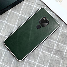 Funda Lujo Cuero Carcasa para Huawei Mate 20 Verde