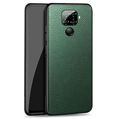 Funda Lujo Cuero Carcasa para Huawei Nova 5i Pro Verde