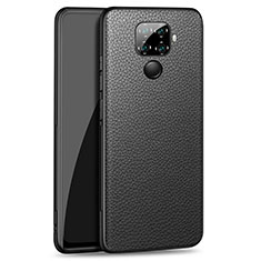 Funda Lujo Cuero Carcasa para Huawei Nova 5z Negro