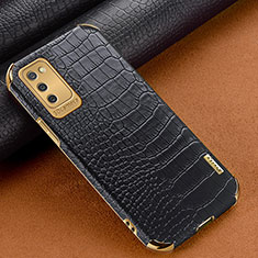 Funda Lujo Cuero Carcasa para Samsung Galaxy A02s Negro