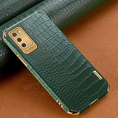 Funda Lujo Cuero Carcasa para Samsung Galaxy A02s Verde