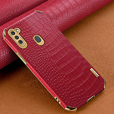 Funda Lujo Cuero Carcasa para Samsung Galaxy A11 Rojo