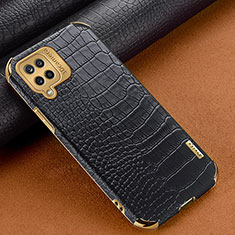Funda Lujo Cuero Carcasa para Samsung Galaxy A12 Negro