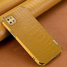 Funda Lujo Cuero Carcasa para Samsung Galaxy A22 5G Amarillo