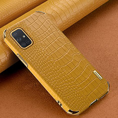 Funda Lujo Cuero Carcasa para Samsung Galaxy A71 4G A715 Amarillo