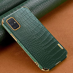 Funda Lujo Cuero Carcasa para Samsung Galaxy A71 5G Verde