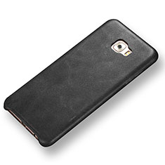 Funda Lujo Cuero Carcasa para Samsung Galaxy C5 Pro C5010 Negro