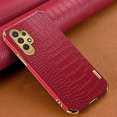 Funda Lujo Cuero Carcasa para Samsung Galaxy M32 5G Rojo