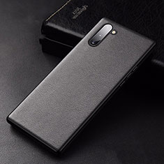 Funda Lujo Cuero Carcasa para Samsung Galaxy Note 10 5G Negro