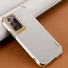 Funda Lujo Cuero Carcasa para Samsung Galaxy Note 20 Ultra 5G Blanco