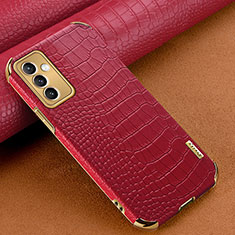 Funda Lujo Cuero Carcasa para Samsung Galaxy Quantum2 5G Rojo