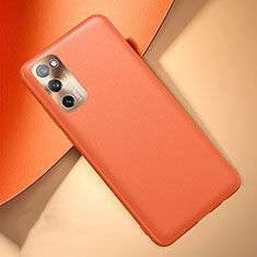 Funda Lujo Cuero Carcasa para Samsung Galaxy S20 FE 5G Naranja