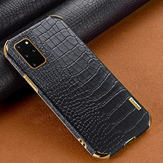 Funda Lujo Cuero Carcasa para Samsung Galaxy S20 Plus Negro