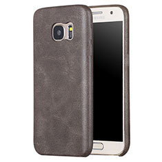 Funda Lujo Cuero Carcasa para Samsung Galaxy S7 G930F G930FD Marron