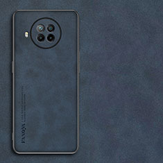 Funda Lujo Cuero Carcasa para Xiaomi Mi 10i 5G Azul
