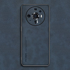 Funda Lujo Cuero Carcasa para Xiaomi Mi 12 Ultra 5G Azul