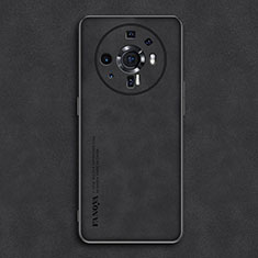 Funda Lujo Cuero Carcasa para Xiaomi Mi 12 Ultra 5G Negro