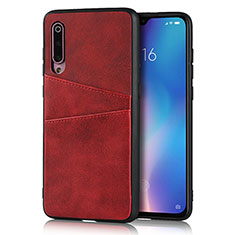 Funda Lujo Cuero Carcasa para Xiaomi Mi 9 Pro Rojo