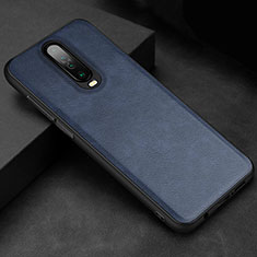 Funda Lujo Cuero Carcasa para Xiaomi Redmi K30 4G Azul