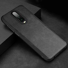 Funda Lujo Cuero Carcasa para Xiaomi Redmi K30 4G Negro