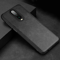 Funda Lujo Cuero Carcasa para Xiaomi Redmi K30 5G Negro