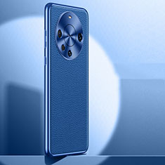 Funda Lujo Cuero Carcasa QK1 para Huawei Mate 60 Azul