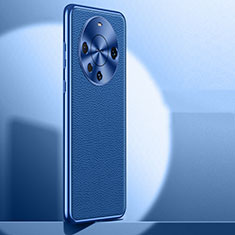 Funda Lujo Cuero Carcasa QK1 para Huawei Mate 60 Pro Azul