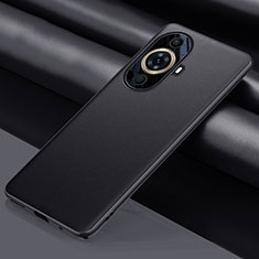 Funda Lujo Cuero Carcasa QK1 para Huawei Nova 11 Pro Negro