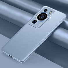 Funda Lujo Cuero Carcasa QK1 para Huawei P60 Azul Claro