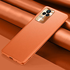 Funda Lujo Cuero Carcasa QK1 para Xiaomi Poco F4 5G Naranja