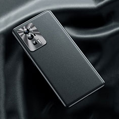 Funda Lujo Cuero Carcasa QK1 para Xiaomi Poco F5 Pro 5G Negro
