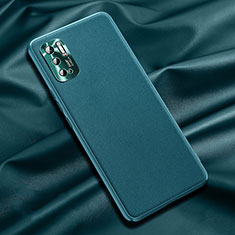 Funda Lujo Cuero Carcasa QK1 para Xiaomi Redmi Note 10 5G Verde