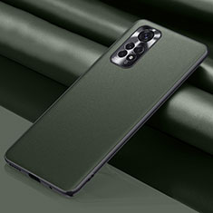 Funda Lujo Cuero Carcasa QK1 para Xiaomi Redmi Note 11 Pro 4G Ejercito Verde