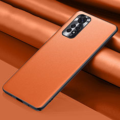 Funda Lujo Cuero Carcasa QK1 para Xiaomi Redmi Note 11 Pro 5G Naranja